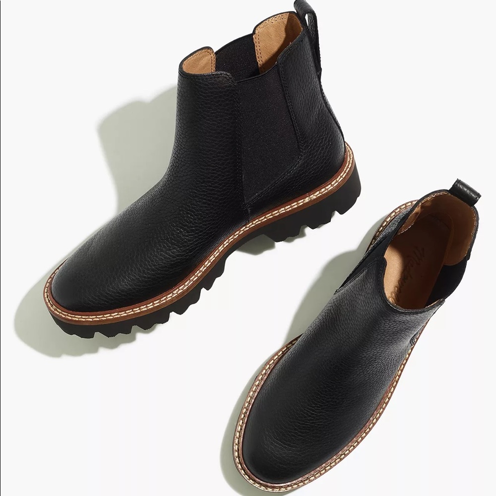 Madewell the Citywalk Lugsole Chelsea Boot in Leather